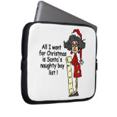 Die Liste der schüchternen Jungen des Weihnachtsma Laptopschutzhülle (Vorne Rechts)