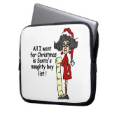 Die Liste der schüchternen Jungen des Weihnachtsma Laptopschutzhülle (Vorderseite Links)