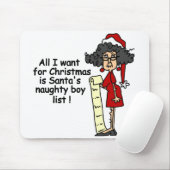 Die Liste der schüchternen Jungen des Weihnachtsma Mousepad (Mit Mouse)