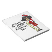 Die Liste der schüchternen Jungen des Weihnachtsma Notizblock (angewinkelt)