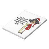 Die Liste der schüchternen Jungen des Weihnachtsma Notizblock (Rotiert)