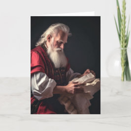 Die Liste des Weihnachtsmanns Feiertagskarte