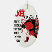 Die Liste des Weihnachtsmanns. Keramikornament (Rechts)
