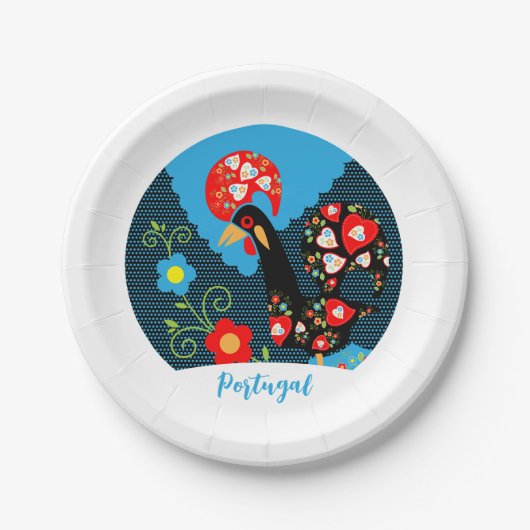 Die Liste Portugals Pappteller (Vorderseite)