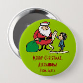 Die Listen-Weihnachtsgeschenk-Umbau-Knopf Button (Vorne & Hinten)
