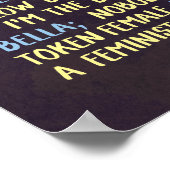 Die Litanei der Griechen für den Feminismus Poster (Ecke)