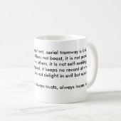 Die Litanei der Luftstraßenbahn Kaffeetasse (VorderseiteRechts)