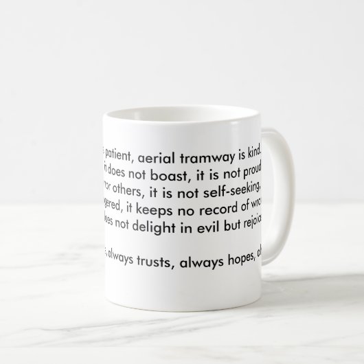 Die Litanei der Luftstraßenbahn Kaffeetasse (VorderseiteRechts)