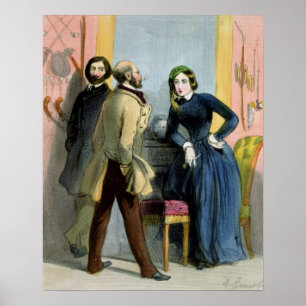 Die literarische Lioness von den "Femmes de Paris" Poster