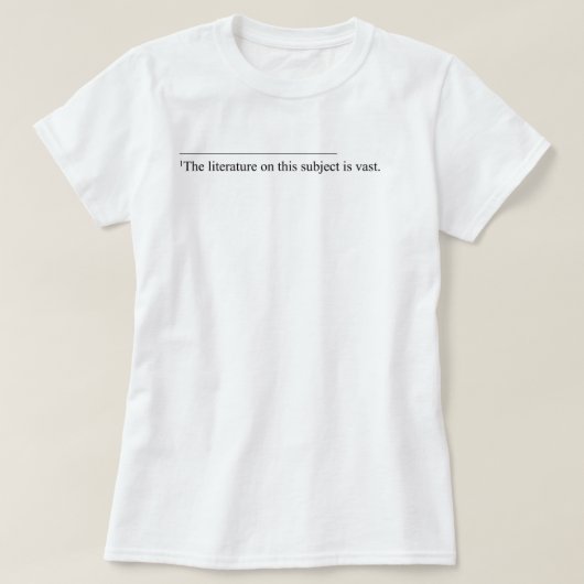 Die Literatur auf diesem Thema T-Shirt (Design vorne)