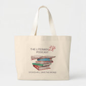 Die Literatur-Tote-Tasche Jumbo Stoffbeutel (Vorne)