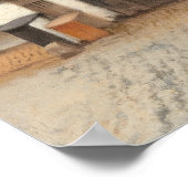 Die Little Street - Vermeer Poster (Ecke)