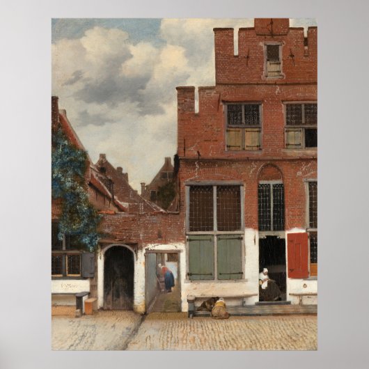 Die Little Street - Vermeer Poster (Vorne)