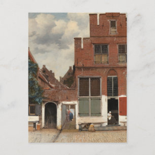 Die Little Street von Johannes Vermeer Postcard Postkarte