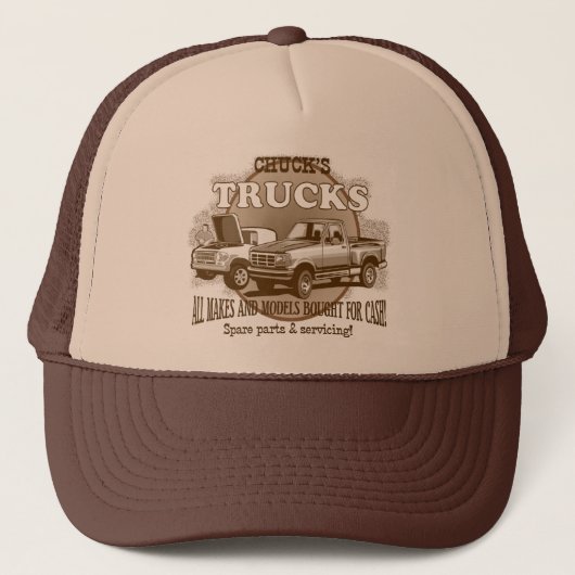 Die LKWs" Brown "der Klemme und Truckerkappe (Vorderseite)