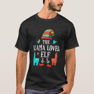 Die Llama-Elfen-Weihnachts-Matching-Gruppe T-Shirt