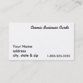 Die Llyr Nebelfleck-Visitenkarten Visitenkarte (Rückseite)