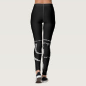 Die loch-Gruppe-Leggings im Schwarzen Leggings (Rückseite)