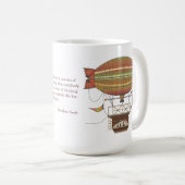 Die Locke Hackney Flugmaschine Kaffeetasse (VorderseiteRechts)