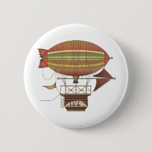 Die Locke Hackney Luftschiff-Flugmaschine Button