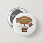 Die Locke Mietpferd Luftschiff-Flugmaschine Button (Vorne & Hinten)