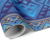 Die Lodge (blau) Geschenkpapier (Rolleneckpunkt)