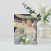 Die Loge | Mary Cassatt Postcard Postkarte (Stehend Vorderseite)