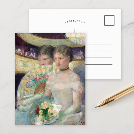 Die Loge | Mary Cassatt Postcard Postkarte