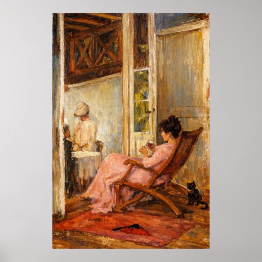 Die Loggia von John William Waterhouse Poster (Vorne)