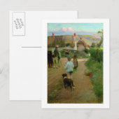 Die Loiter, 1888 (Öl auf Leinwand) Postkarte (Vorne/Hinten)
