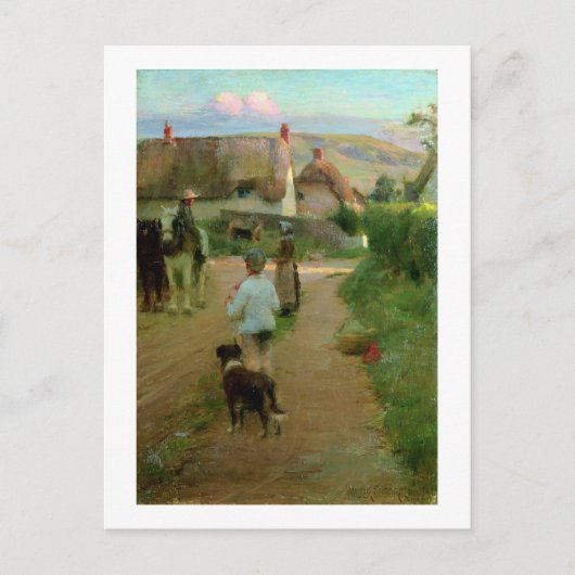 Die Loiter, 1888 (Öl auf Leinwand) Postkarte (Vorderseite)