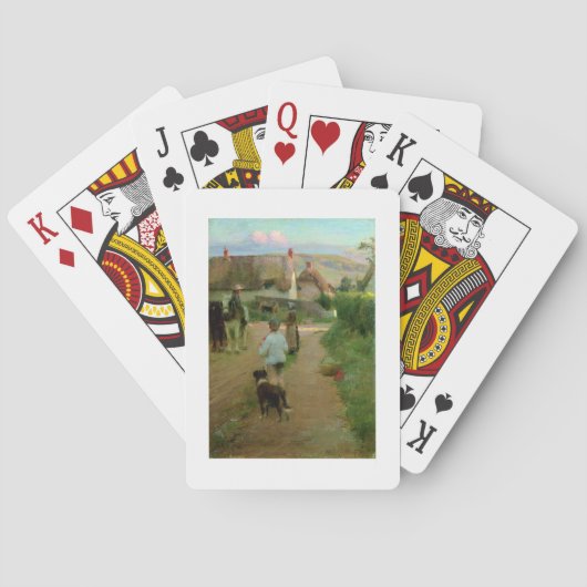 Die Loiter, 1888 (Öl auf Leinwand) Spielkarten (Rückseite)