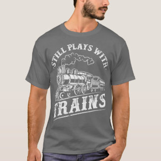 Die Lokomotive des Triebfahrzeugführers bleibt mit T-Shirt