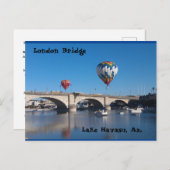 Die London Bridge, Lake Havasu, Az. Postkarte (Vorne/Hinten)