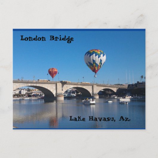 Die London Bridge, Lake Havasu, Az. Postkarte (Vorderseite)