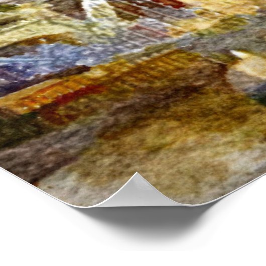 Die Londoner Brücke Poster (Ecke)