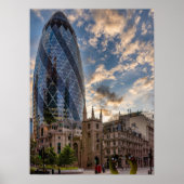 Die Londoner Gherkins Poster (Vorne)