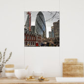 Die Londoner Gherkins Poster (Küche)
