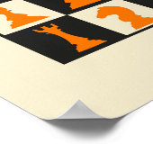 Die Londoner Schachvorstellung Poster (Ecke)