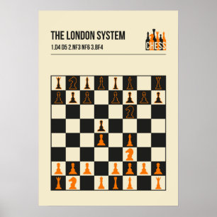 Die Londoner Schachvorstellung Poster