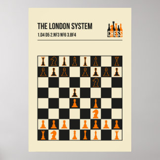 Die Londoner Schachvorstellung Poster