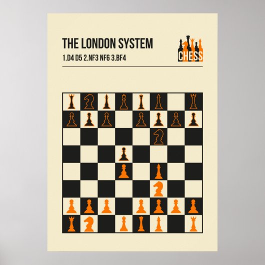 Die Londoner Schachvorstellung Poster (Vorne)
