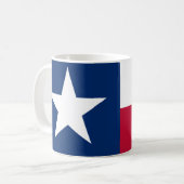 Die Lone Star Flag Texas-Flagge Kaffeetasse (Vorderseite Links)