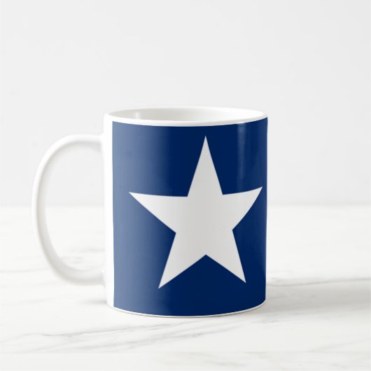 Die Lone Star Flag Texas-Flagge Kaffeetasse (Links)