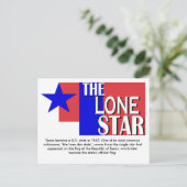 Die Lone Star Postkarte (Stehend Vorderseite)