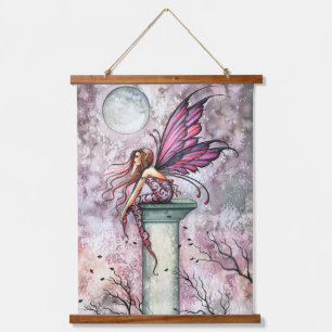 Die Lookout Fairy Fantasy Art von Molly Harrison Wandteppich Mit Holzrahmen