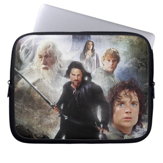 DIE LORD DER RINGS-Zeichenketten Laptopschutzhülle (Vorderseite)