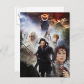DIE LORD DER RINGS-Zeichenketten Postkarte (Vorne/Hinten)