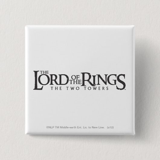 DIE LORD DES RINGS-Horizontallogos Button (Vorderseite)