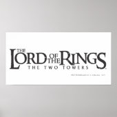 DIE LORD DES RINGS-Horizontallogos Poster (Vorne)